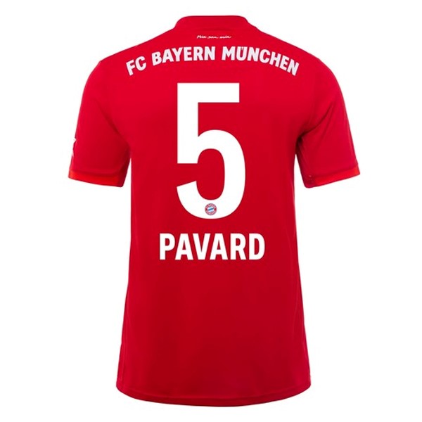 Maillot Football Bayern Munich NO.5 Pavard Domicile 2019-20 Rouge